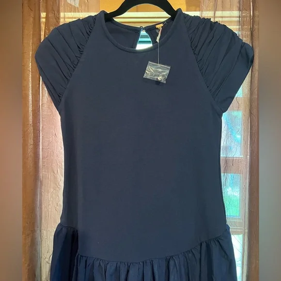 NWOT Free People Afternoon Elegance Midi Dress in Indigo Pura Size Med $148  MSRP